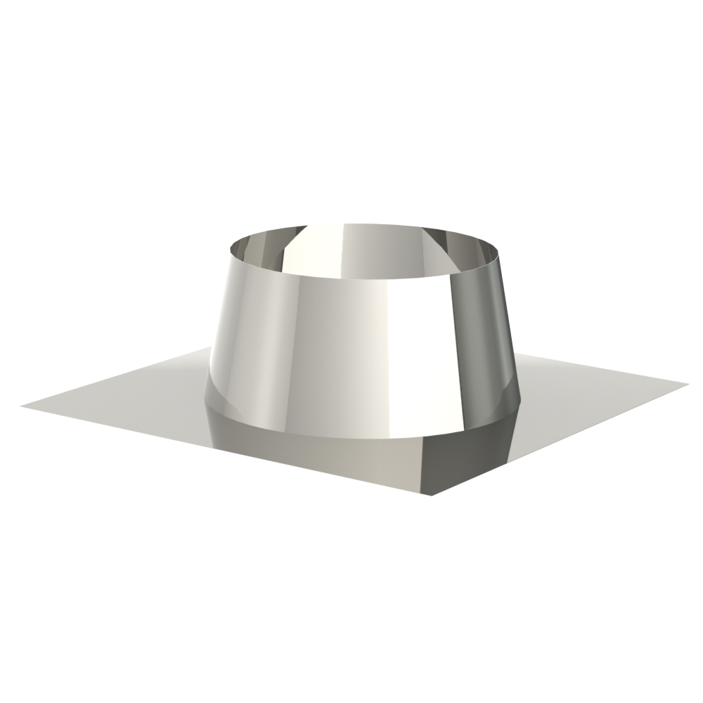 [DWAI.DD.150.0-10] Dakdoorvoer Inox 0°-10° voor Dubbelw. Syst. 150/200 mm