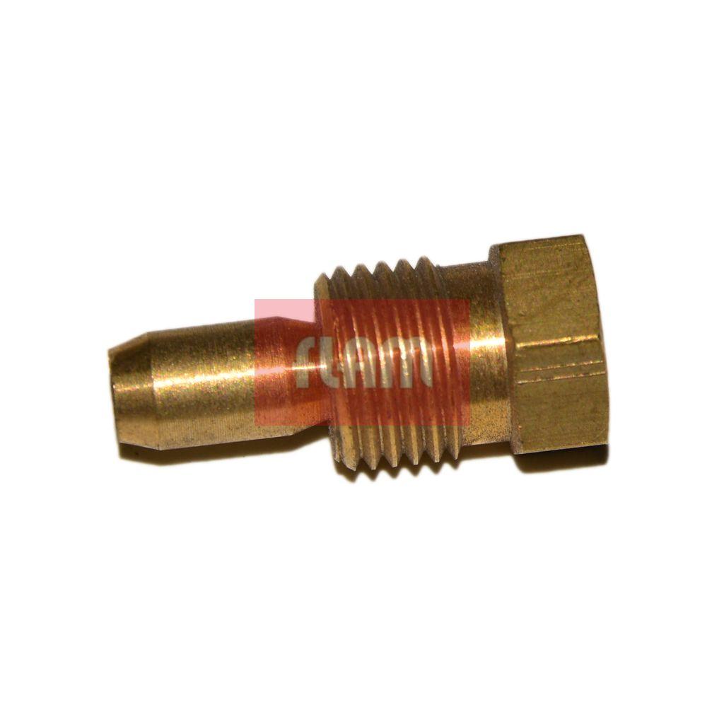 Écrou de pression monobloc avec anneau conique 4mm raccordement Waakvlamaansl. Bloc gaz Maxi.