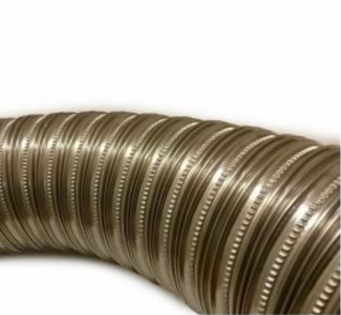 [FLEXID.316.180/186] Flexibel Inox-316 Dubbelwandig Diam. 180/186 mm