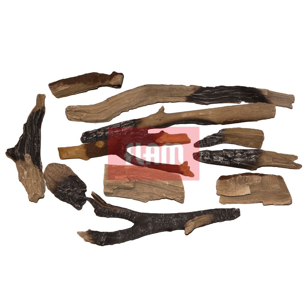 Ensemble d'imitation de bois Ambi 80/65 Cloison Bois de chauffage
