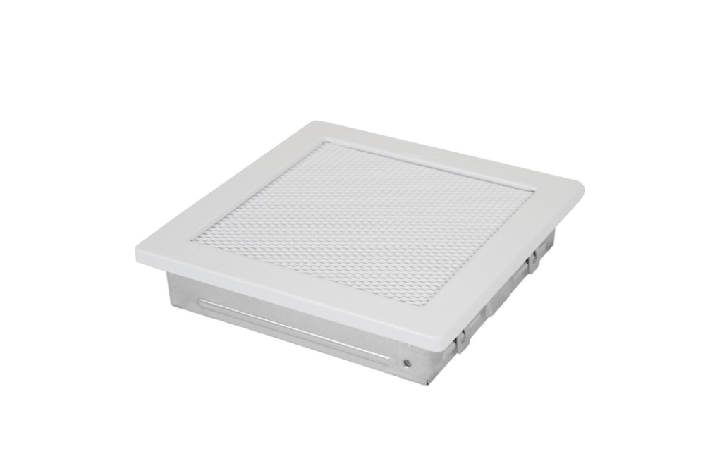 Ventilatierooster 220 x 220 mm. Wit