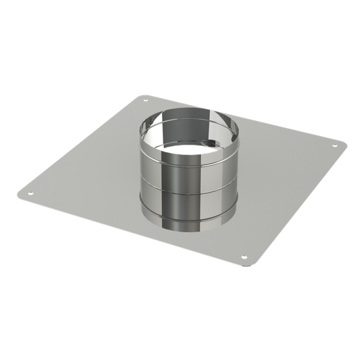 Afwerkingsplaat op schoorsteen 150mm