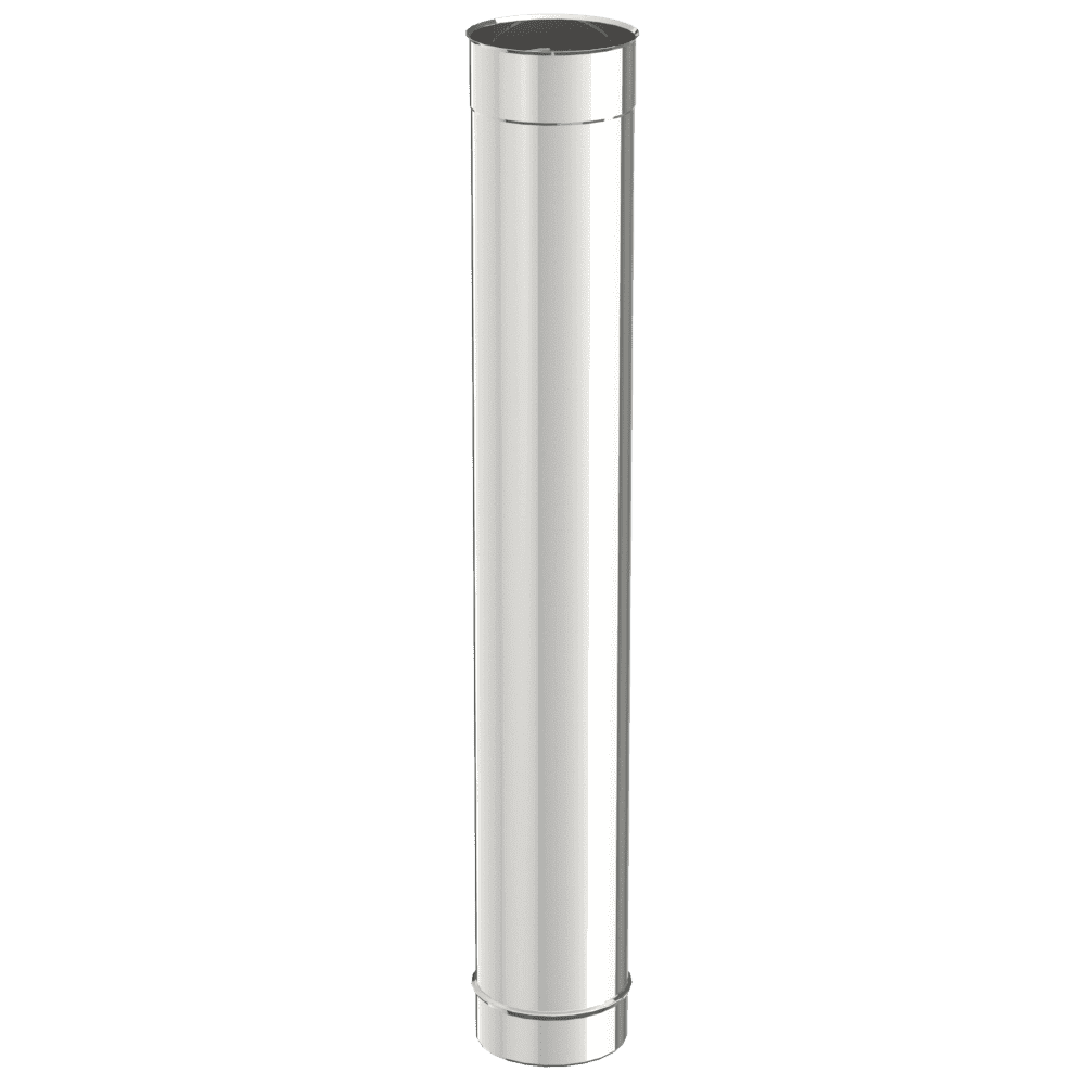 Enkelwandige buis INOX / RVS diameter 150mm, lang.